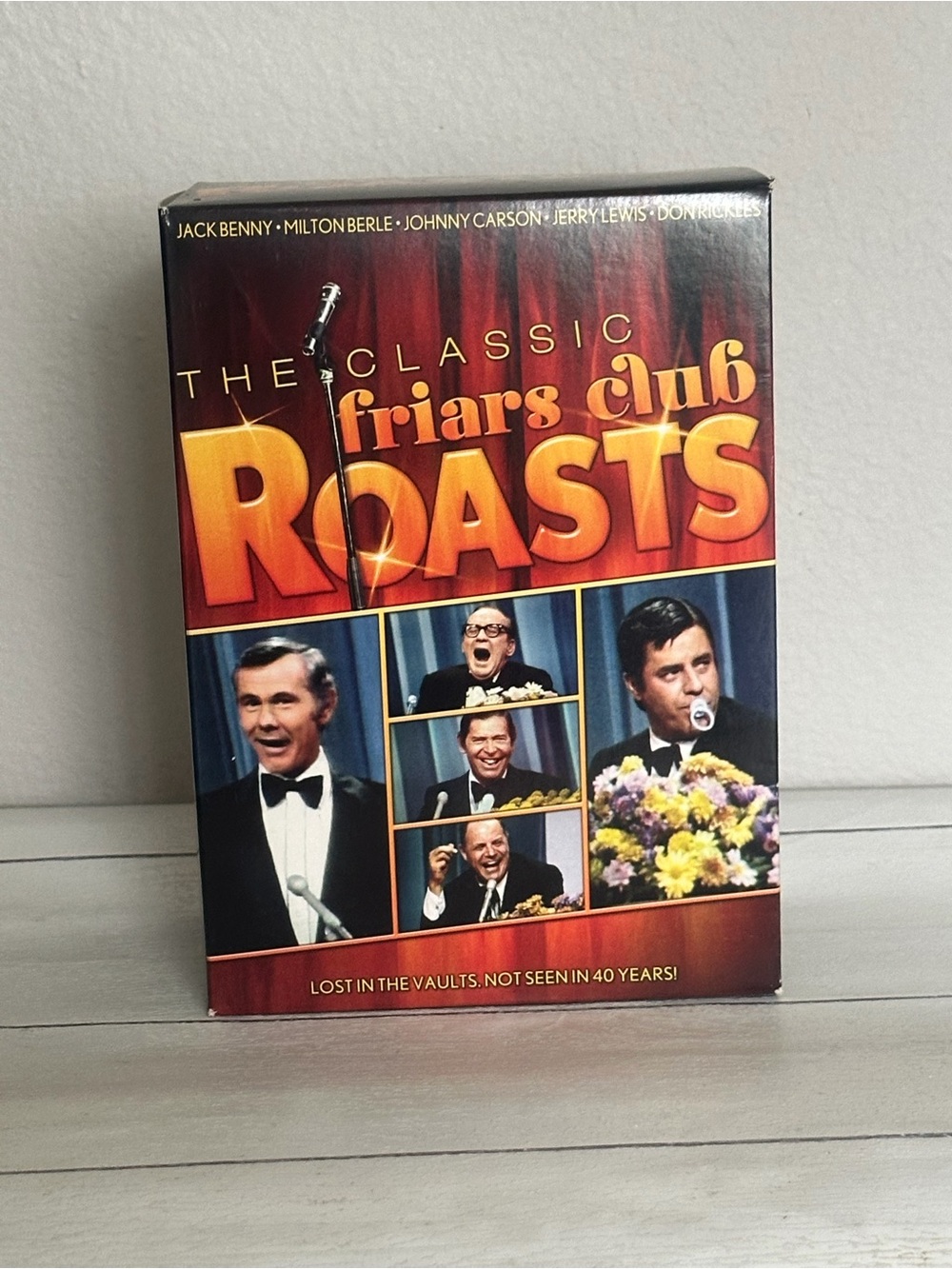 The Classic Friars Club Roasts Dvds — Bold Red & Orange Cover